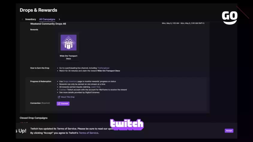 Подарочный пак Twitch Drops Weekend Community Drops 46 для Warframe. Weekend Community Drops 46