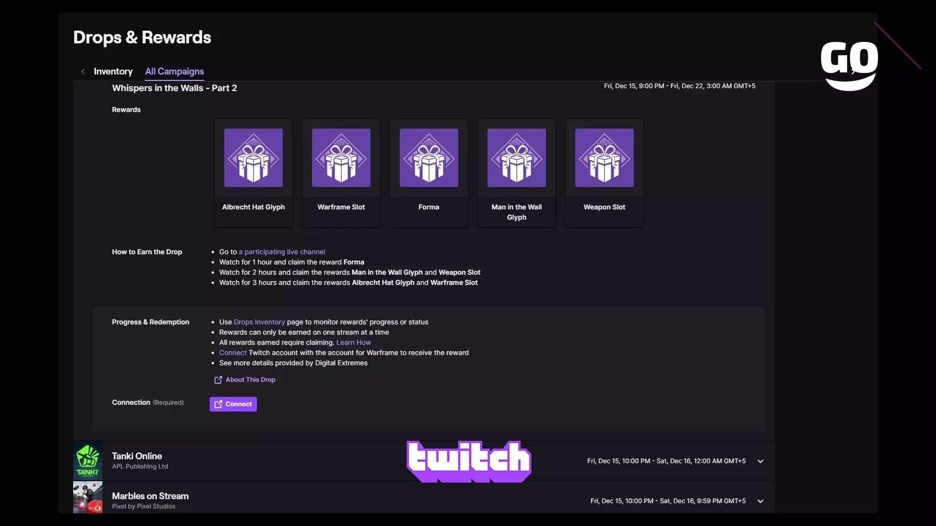 Получите уникальные игровые бонусы в Warframe через Twitch Drops — Вторая часть «Шепот в стенах»