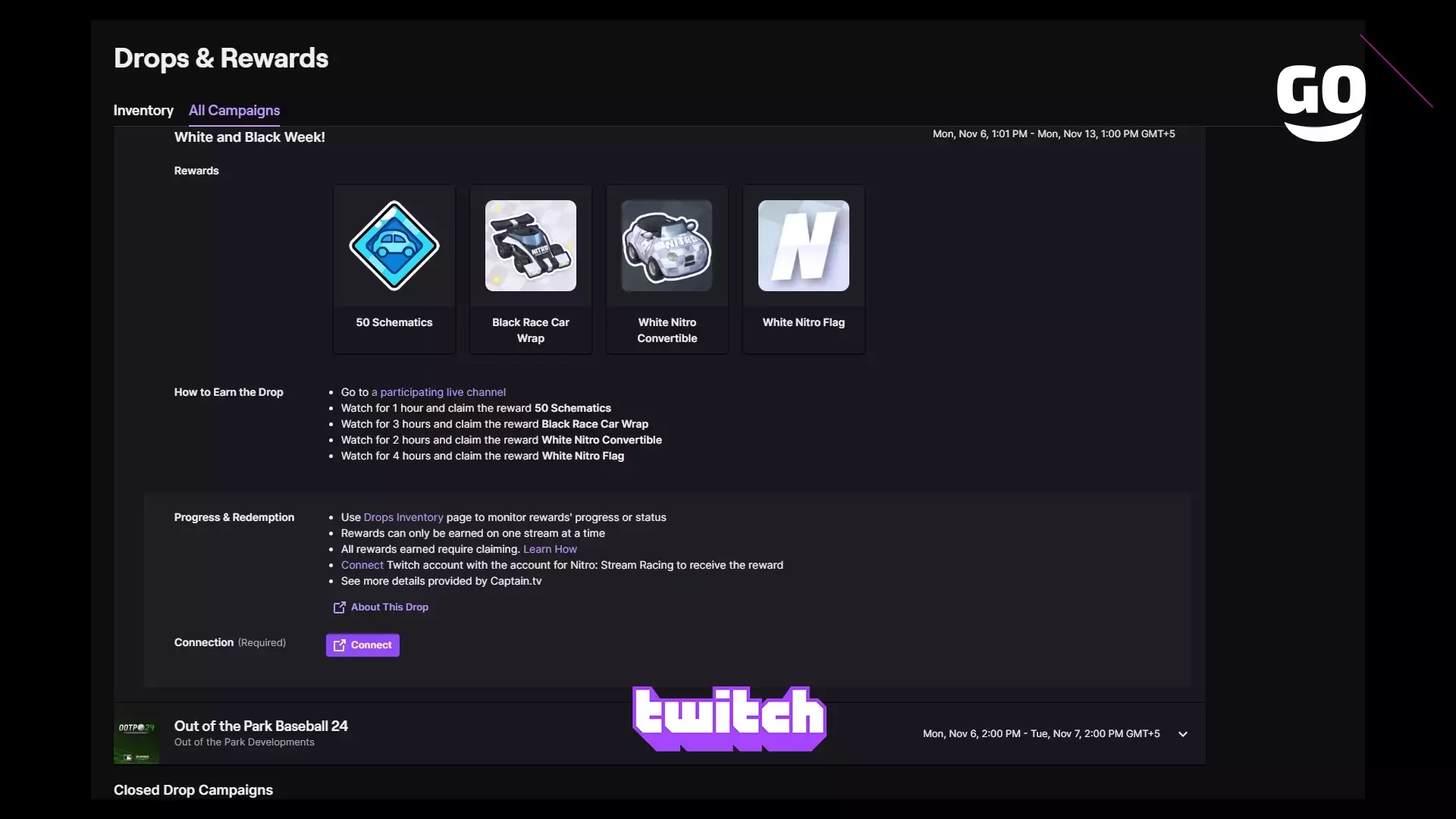 Twitch Drops раздает White and Black Week! для Nitro: Stream Racing
