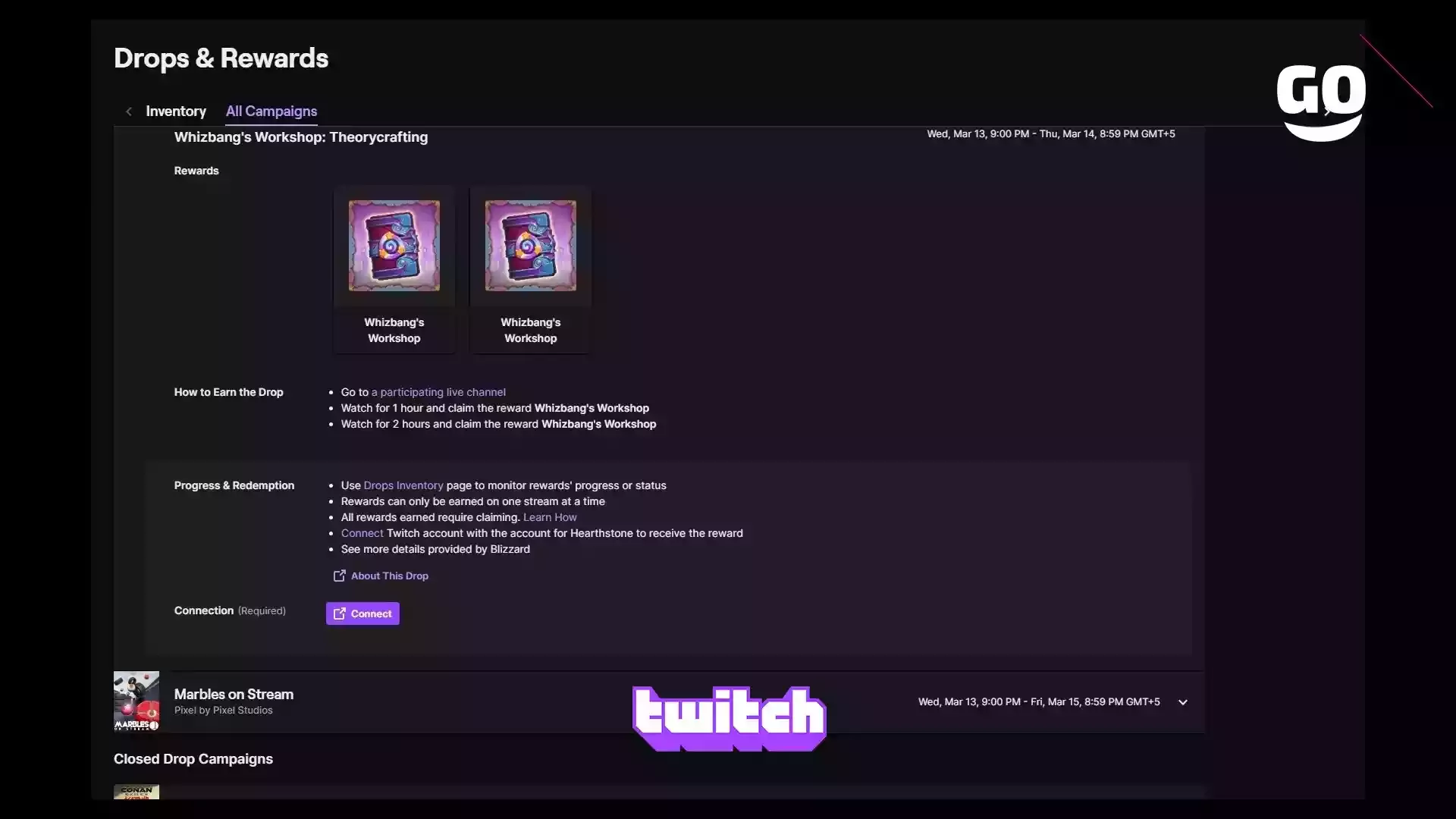 Получай игровые предметы за просмотр Hearthstone: Whizbang’s Workshop в акции Twitch Drops