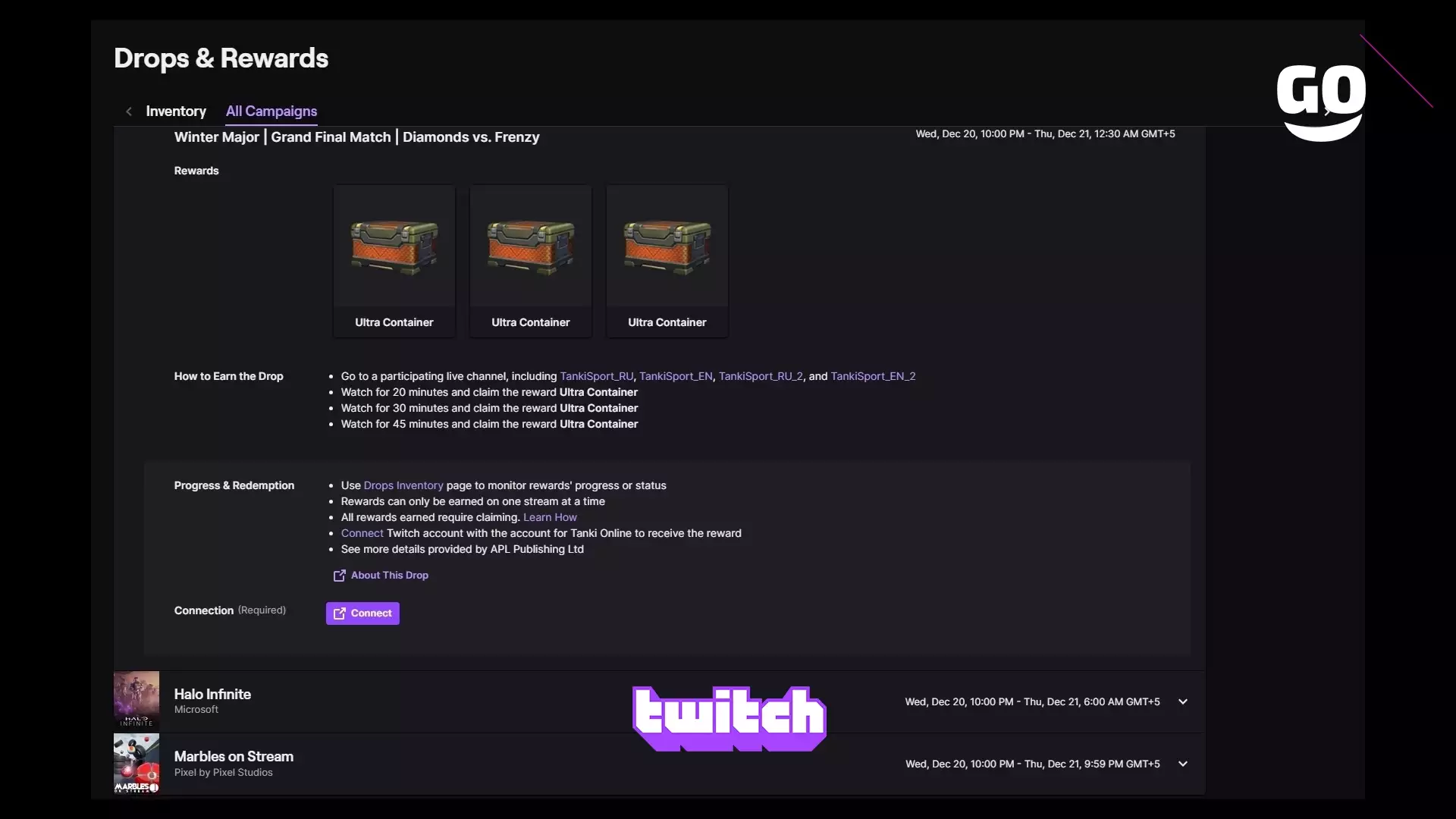 Twitch Drops: зимний турнир | Финал | Схватка Diamonds против Frenzy в Tanki Online