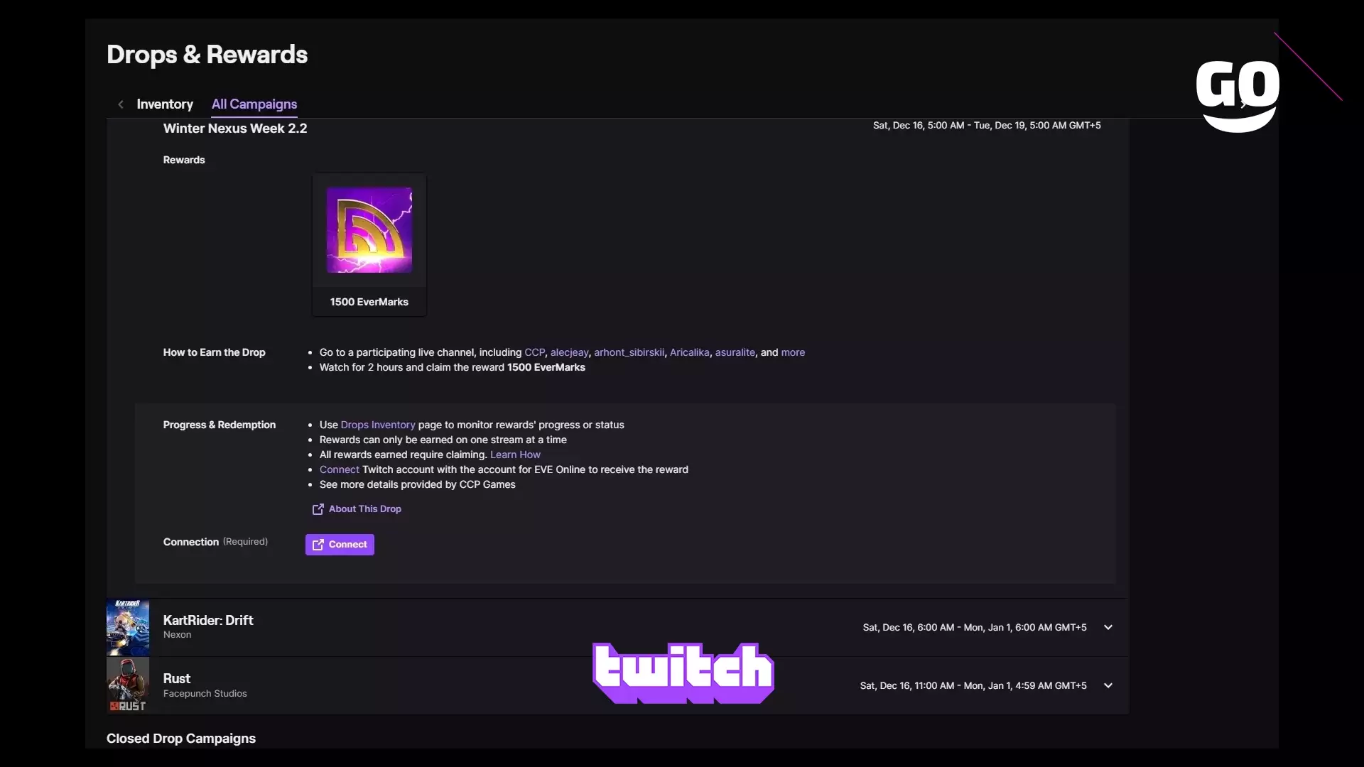 Неделя Зимнего Узла 2.2 в EVE Online: Событие Twitch Drops