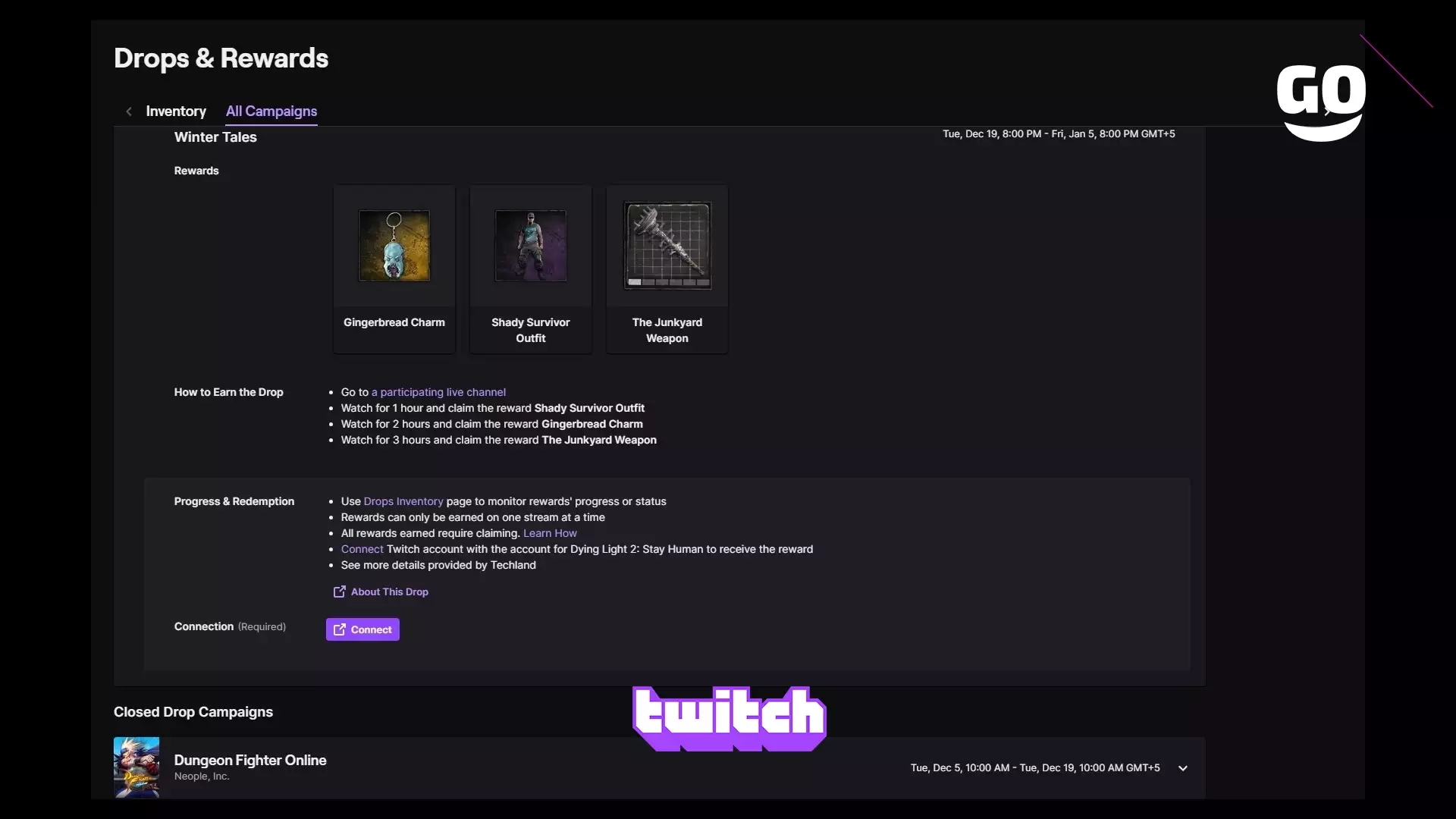 Twitch Drops раздает Winter Tales для Dying Light 2: Stay Human