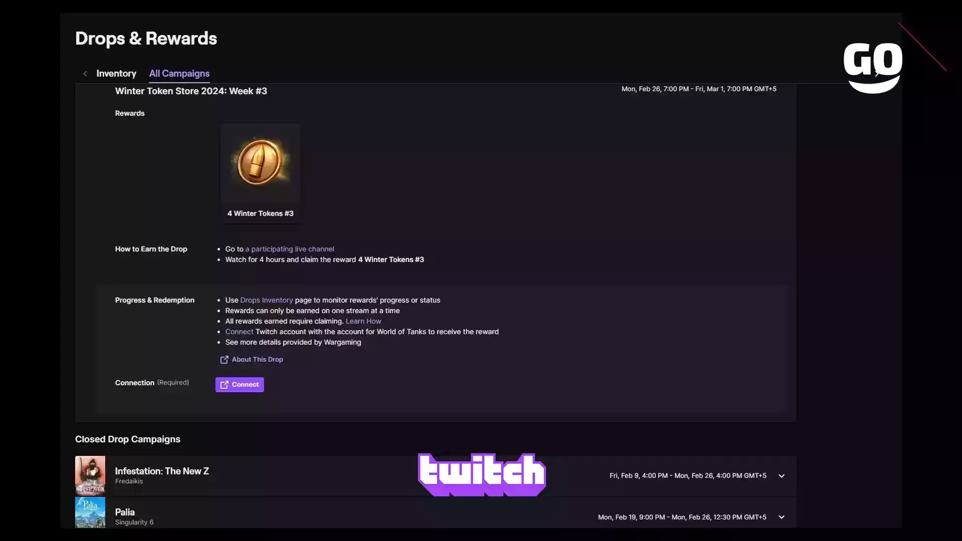Twitch Drops предлагает подарки Winter Token Store 2024 на третьей неделе для World of Tanks