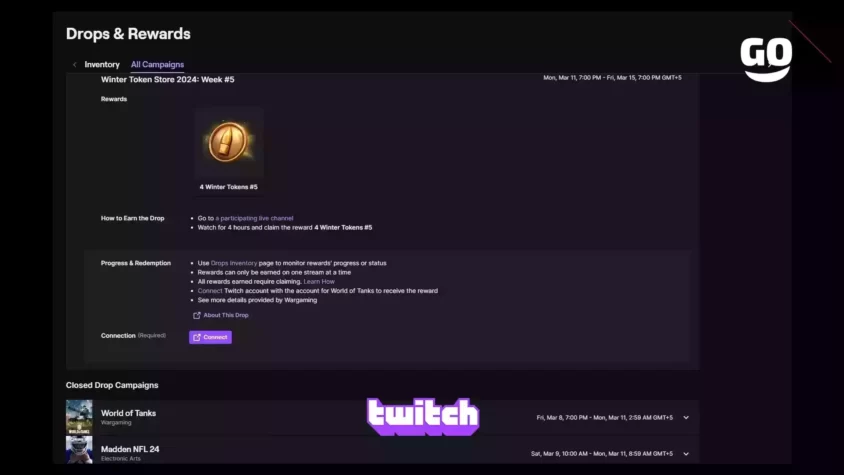 Подарки зимнего марафона 2024 от Twitch Drops для World of Tanks Winter Token Store 2024: Week #5