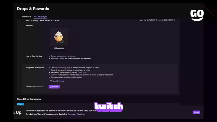 Игровые бонусы WoT a Party Token Store 2024 #2 от Twitch Drops WoT a Party Token Store 2024 #2