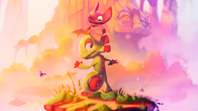 Обложка статьи о Yooka-Laylee с изображением Yooka и Laylee