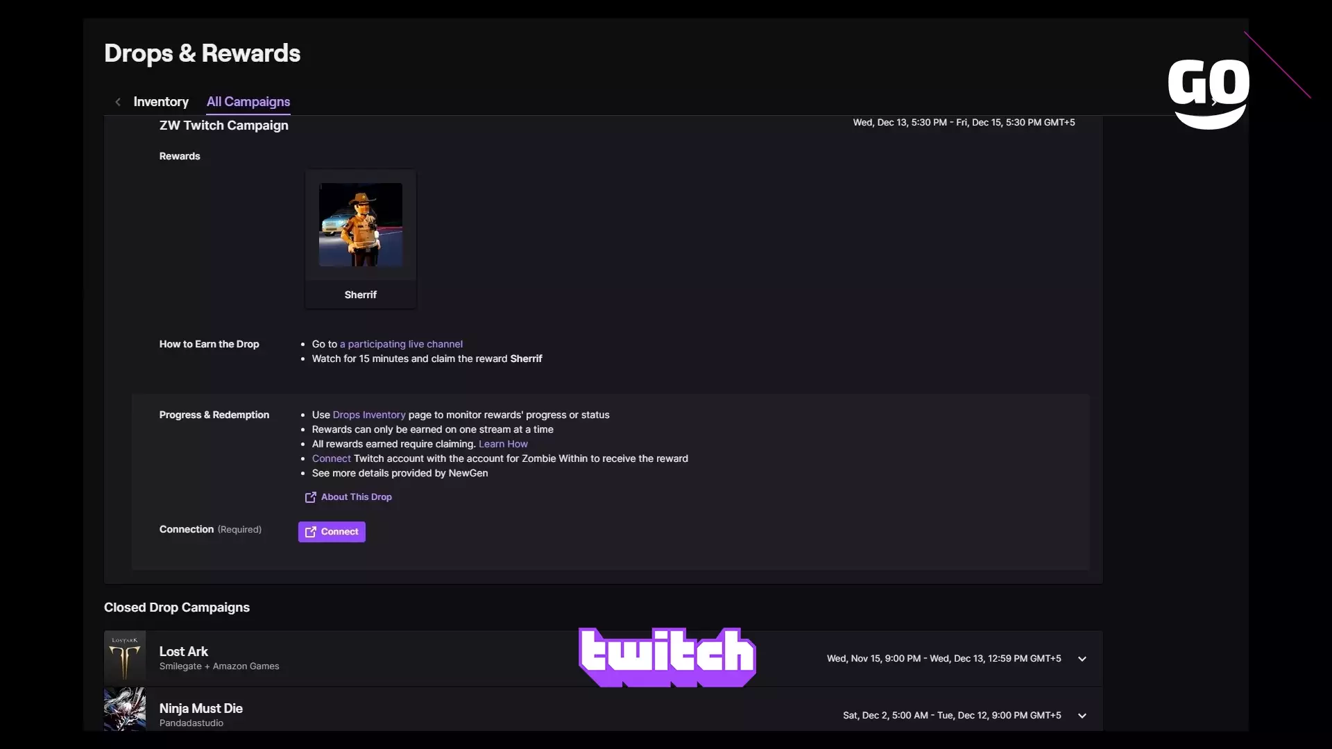 Награды Twitch Drops: Зомби Кампания ZW на Twitch для Zombie Within