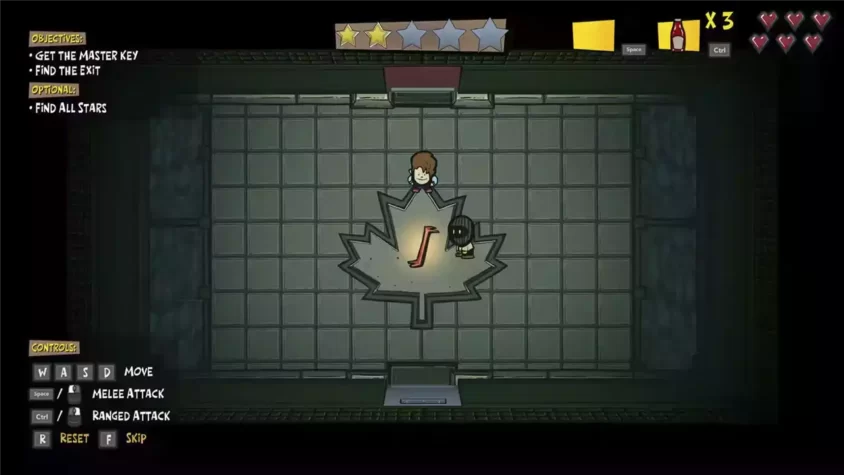 Скриншот игры: квест с поиском мастер-ключа