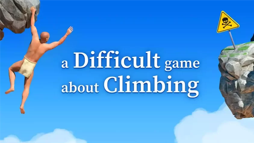 A Difficult Game About Climbing Обложка игры. Да, это действительно сложная игра про скалолазание.