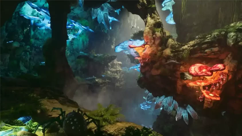 Пейзаж с динозаврами в ARK: Survival Ascended