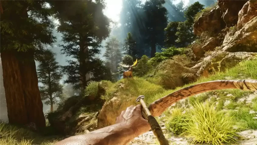 Лесной пейзаж в ARK: Survival Ascended