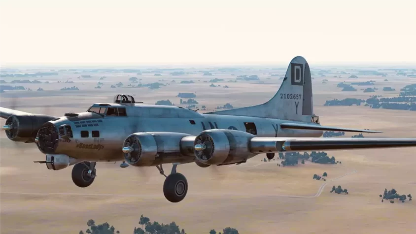Боевой вылет на B17 Flying Fortress The Bloody 100th