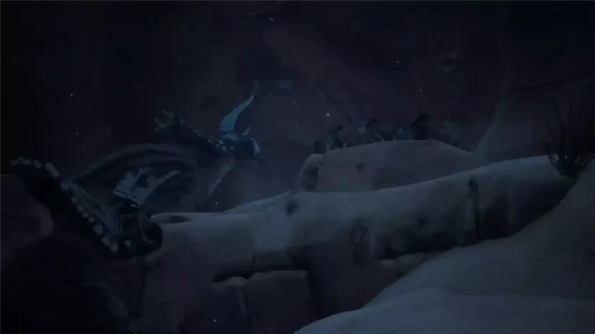 Скриншот Beasts of Bermuda, ночной пейзаж