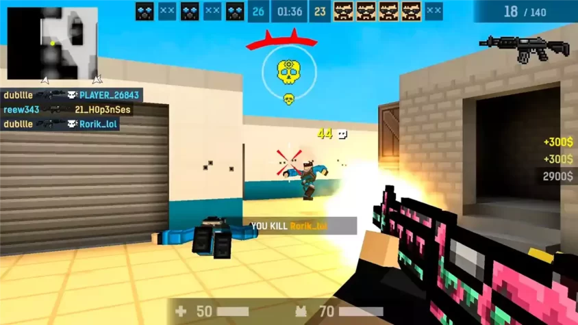 Скриншот из игры Blockpost Mobile