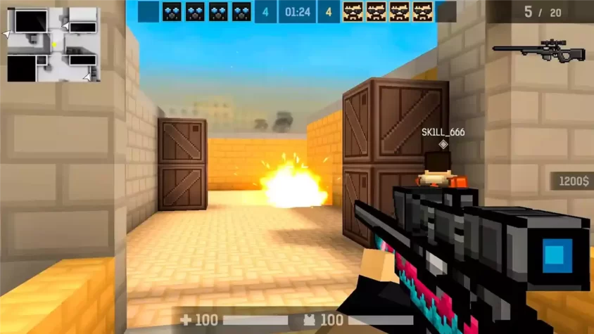 Скриншот из игры Blockpost Mobile