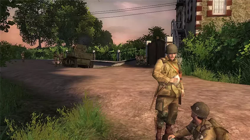 Скриншот из игры Brothers in Arms Road to Hill 30: планирование стратегии