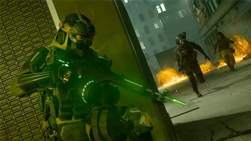 Персонаж в камуфляже с маской черепа в Call of Duty Modern Warfare II