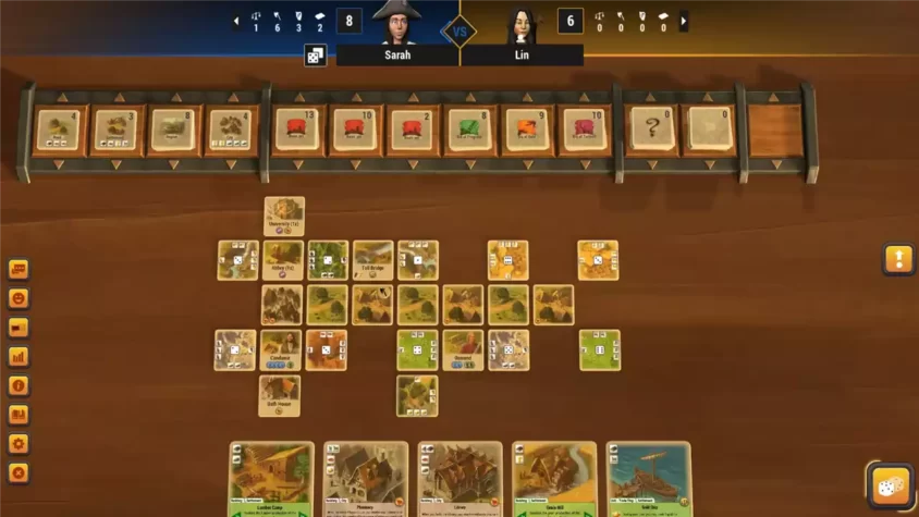 Скриншот игры Catan Universe с взаимодействием между игроками