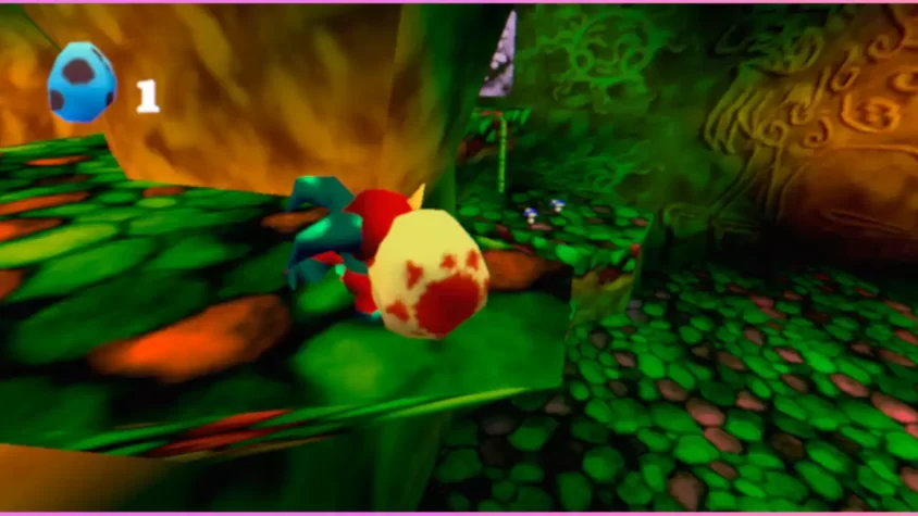 Скриншот из Cavern of Dreams с зелеными лесами и загадочными существами