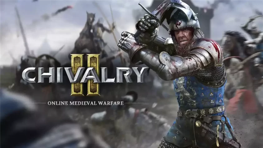 Chivalry 2: Время для средневековых приключений Обложка игры Chivalry 2, на которой рыцарь готовится к бою с мечом, весь в крови