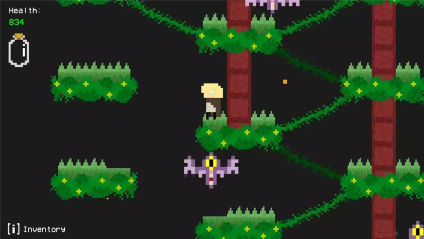 Геймплей игры Chrysolite. Игрок сражается с монстрами в подземелье, перед ним виден огромный босс