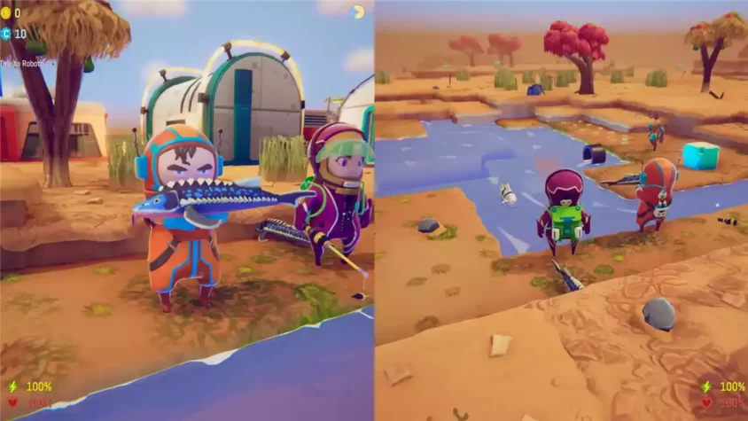 Герои Cozynauts демонстрируют улов из местных водоемов.