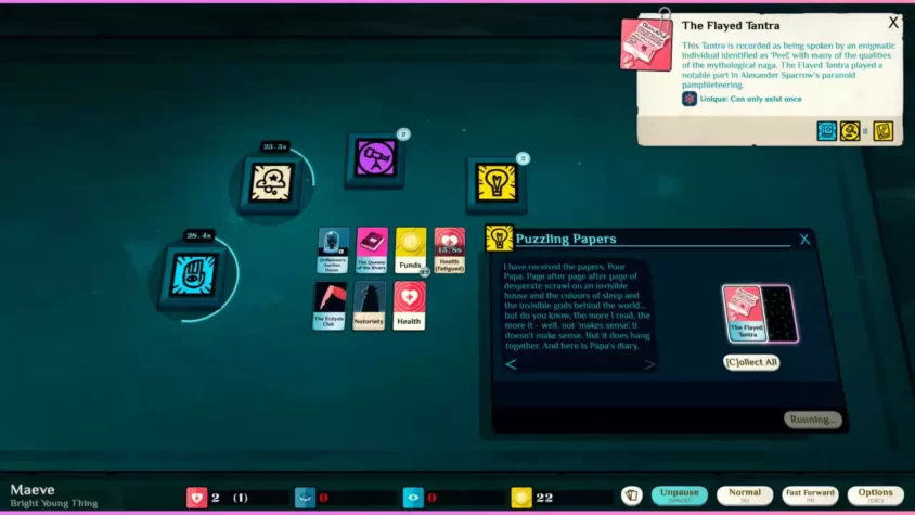 Скриншот игры Cultist Simulator 3