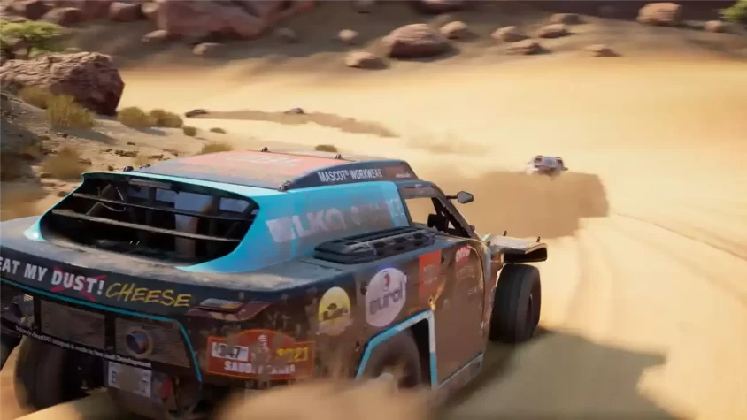 Гоночный автомобиль на Dakar Desert Rally