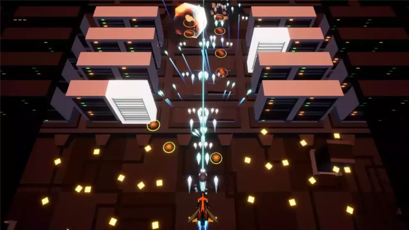 Скриншот из игры Dark Gravity: разрушение врагов