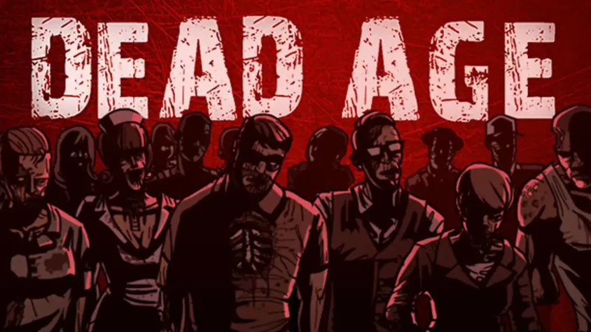 Обложка игры Dead Age с зомби и кровавым фоном