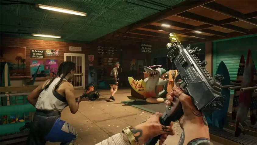 Закат в Лос-Анджелесе Закат над Лос-Анджелесом в Dead Island 2