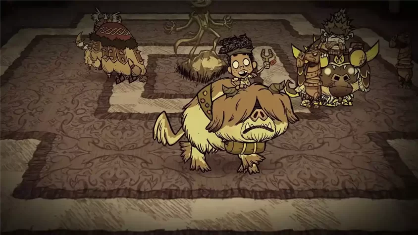 Взаимодействие с свиньями в "Don't Starve Together"