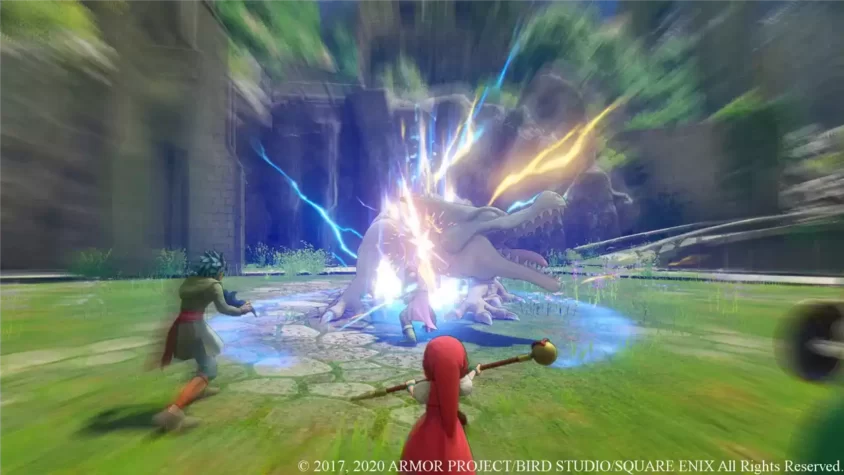 Скриншот DRAGON QUEST XI S Echoes of an Elusive Age: магия в бою