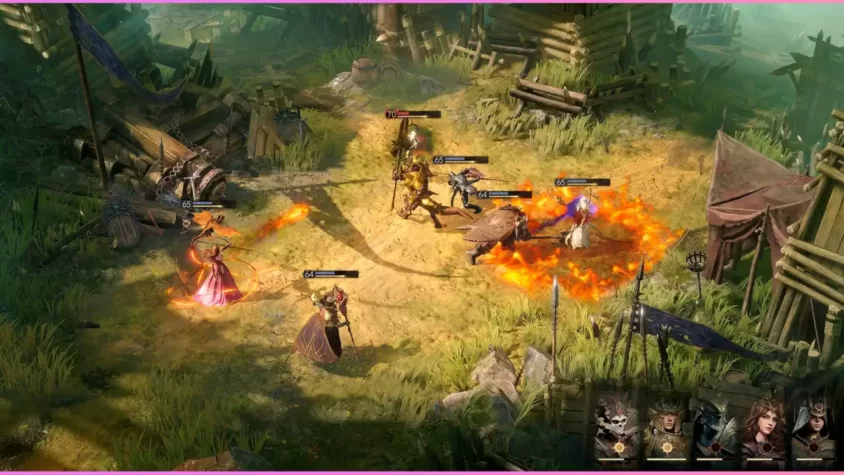 Боевая сцена в Dragonheir: Silent Gods