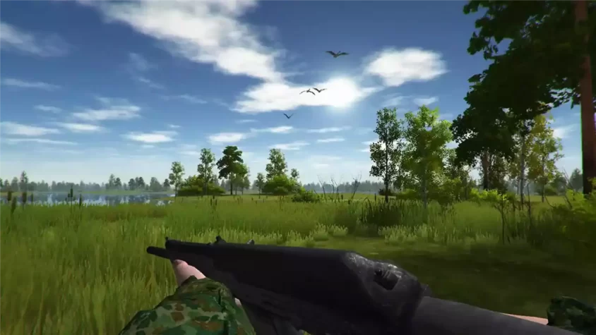 Скриншот из игры Duck Hunting — вид на природу