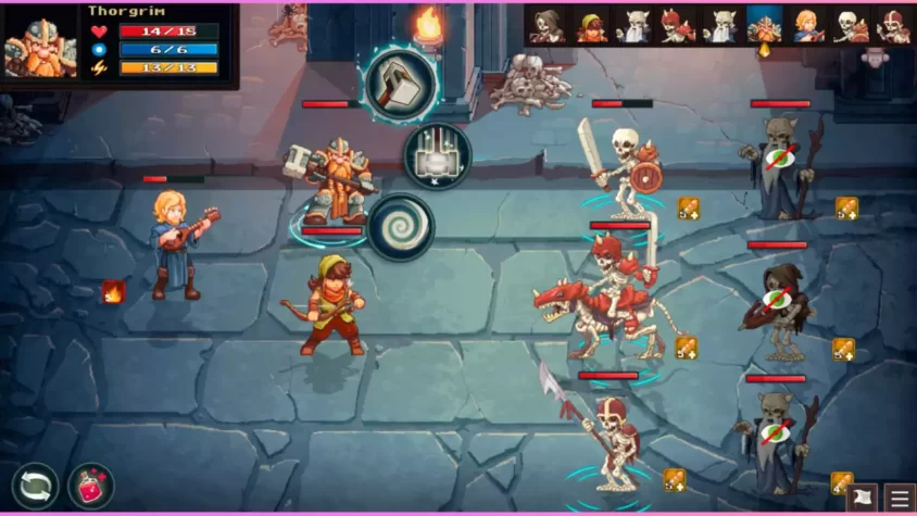 Бой в Dungeon Rushers