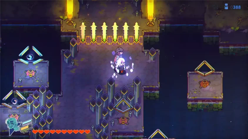 Скриншот из игры Eastward: исследование подземелья