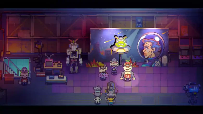 Скриншот из игры Eastward: исследование подземелья