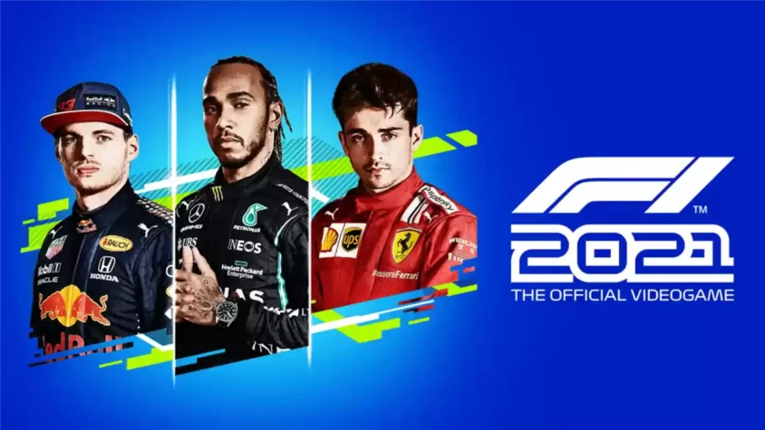 F1 2021: официальная видеоигра Обложка игры F1 2021 с известными гонщиками
