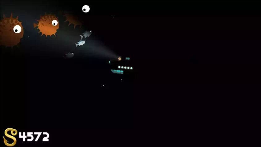Мрачные глубины океана с хищными рыбами в Fantastic Fishing