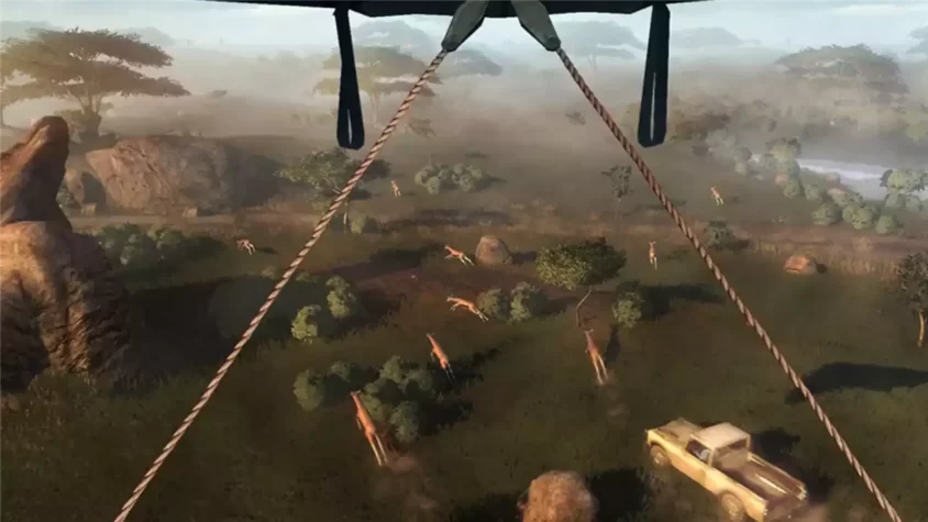 Вид с парашюта в Far Cry 2
