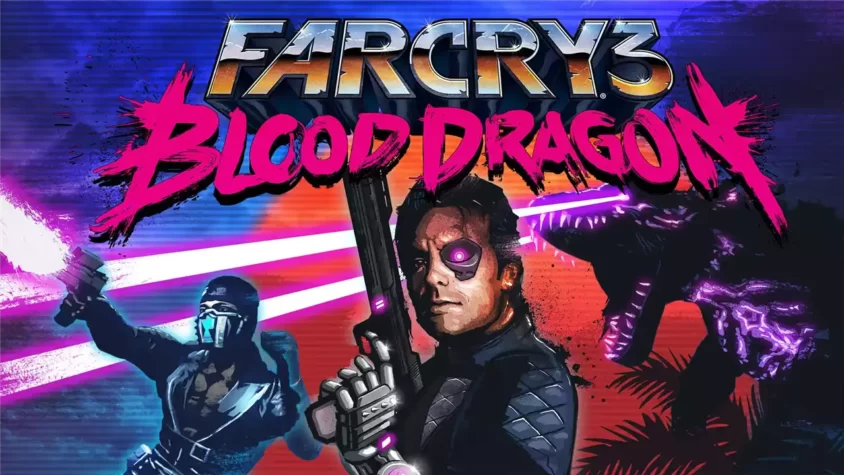 Far Cry 3 Blood Dragon - Обложка Обложка игры Far Cry 3 Blood Dragon