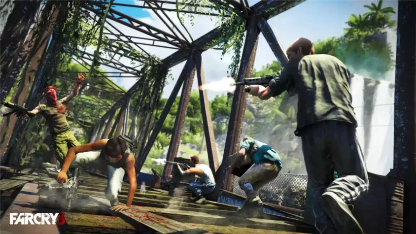 Перестрелка на мосту в Far Cry 3