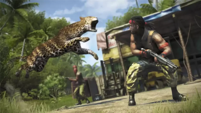 Дикая кошка атакует в Far Cry 3