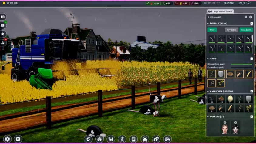 Погрузка урожая в Farm Manager 2021