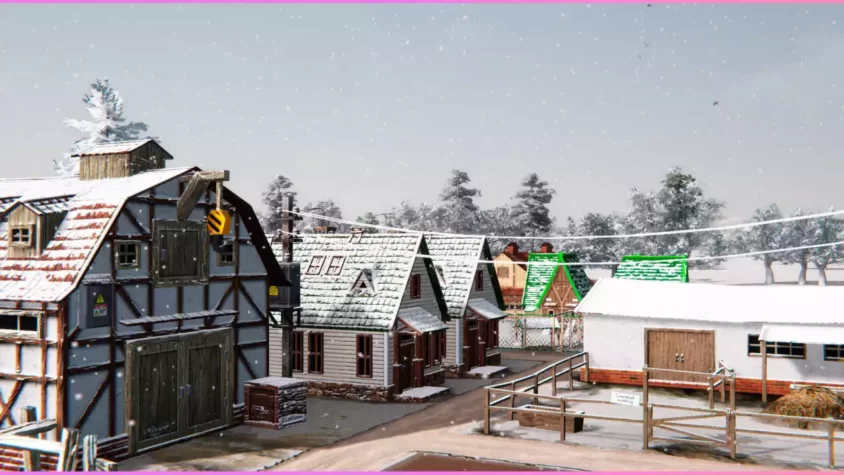 Ферма в зимний период в Farm Manager 2021