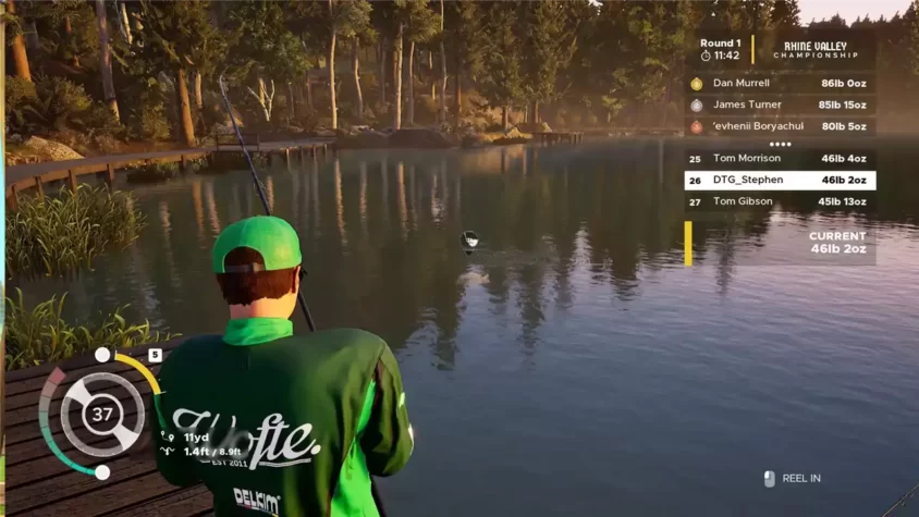 Меню карьерного режима в Fishing Sim World Pro Tour