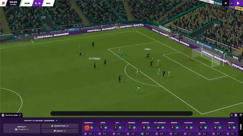 Тактическая схема в Football Manager 2021