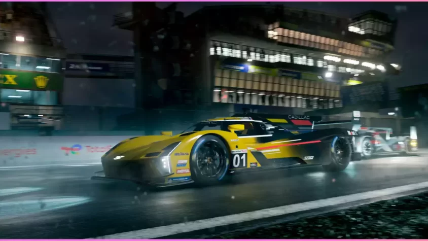 Гонки на трассе Forza Motorsport, машины соперничают